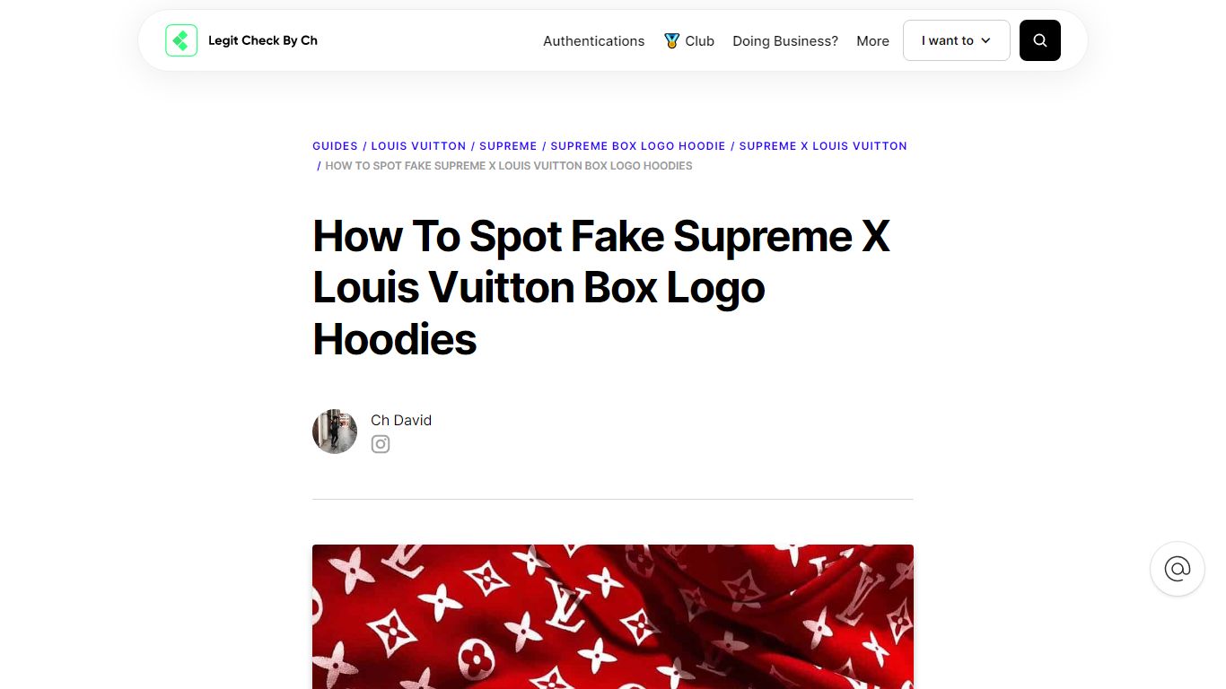 How To Spot Fake Supreme X Louis Vuitton Box Logo Hoodies