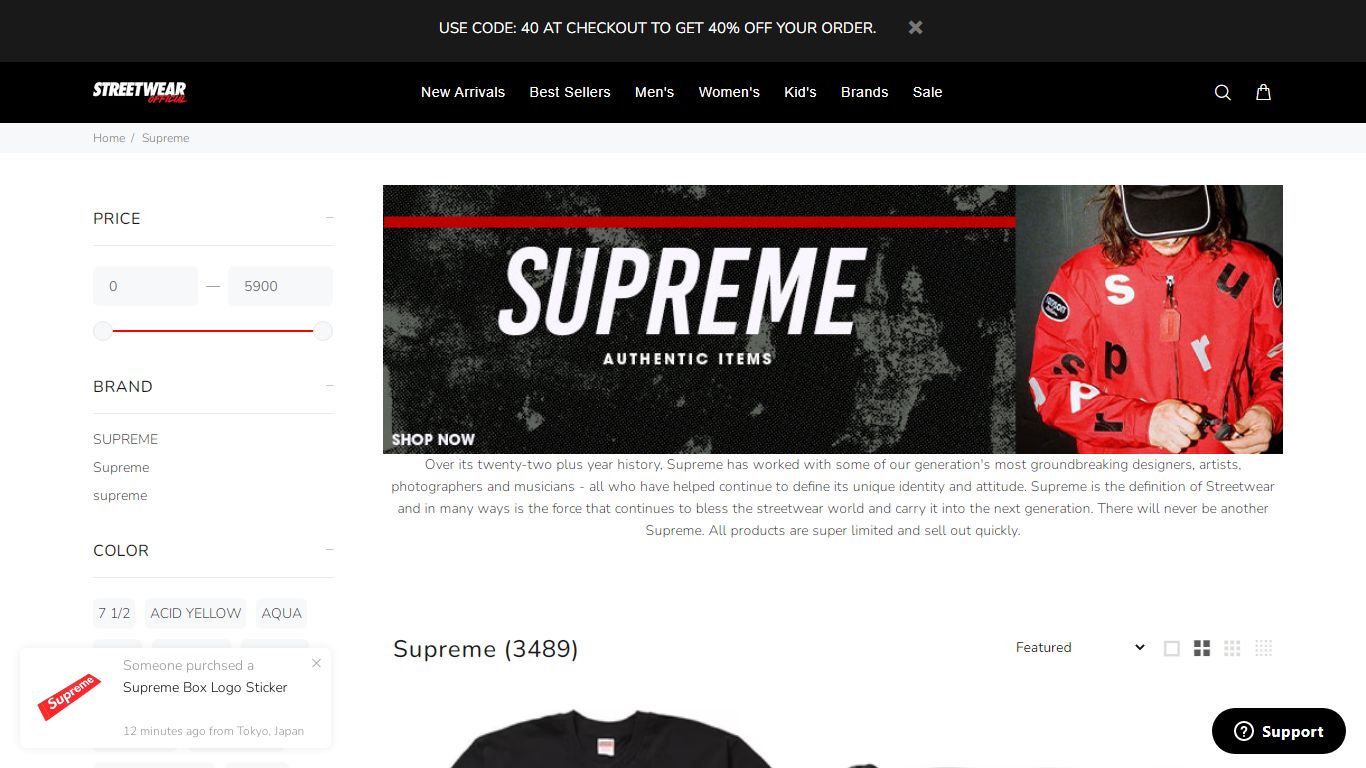 Supreme – Streetwear Official